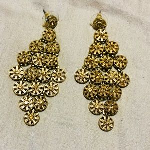 Beautiful Gold jeweled Earrings